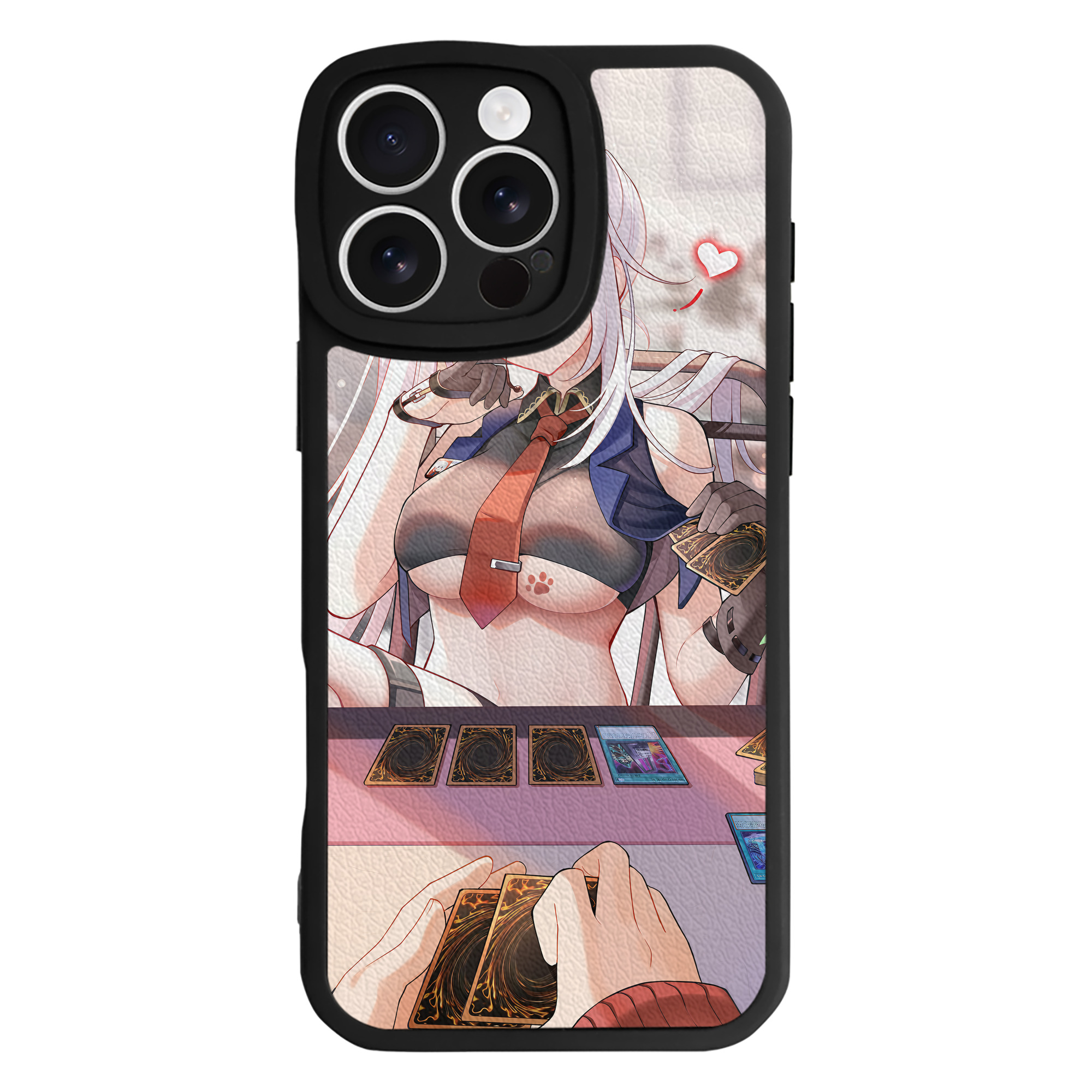 （画像用） 遊☆戯☆王 Yu-Gi-Oh! 【iPhone 16シリーズ対応】シリコンスマホケース（レザー調） 材質：シリコン